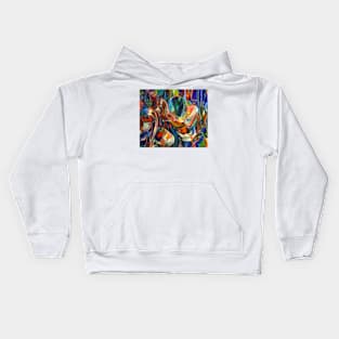 Abstract Art - boundaries Kids Hoodie